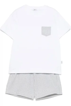 Il gufo Ensemble t-shirt-short en coton