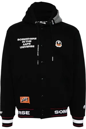 A Bathing Ape Veste teddy à logo Moonface