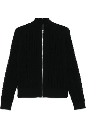 J.LAL Cardigan Ash à fermeture zippée