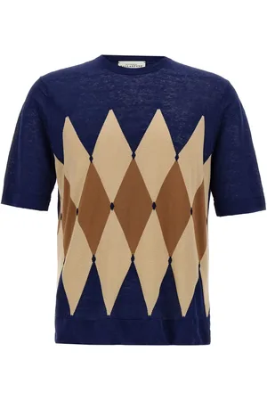 BALLANTYNE T-shirt à losanges en jacquard