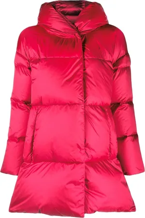 HERNO Manteau Globe A-shape à effet satiné