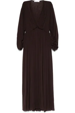 Serafini Robe à design plissé