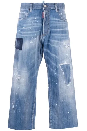 Dsquared2 Jean ample à effet usé