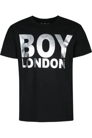 Boy London T-shirt à logo métallisé