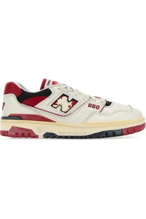 New Balance Baskets 550 en cuir à empiècements