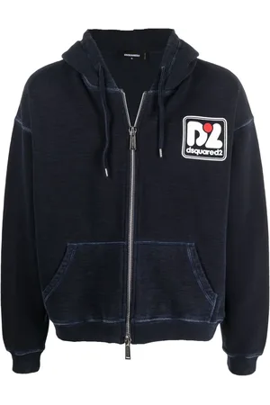 Dsquared2 Hoodie zippé à logo imprimé