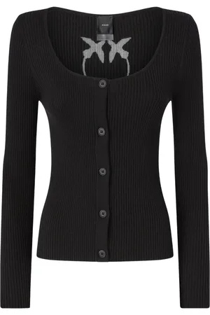Pinko Cardigan crop à design nervuré
