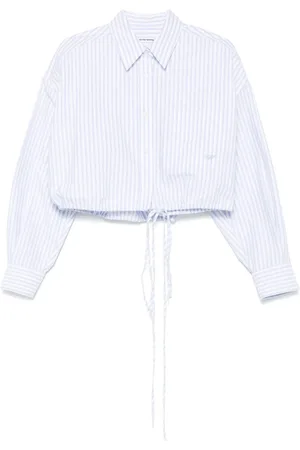 Alexander Wang Chemise crop à rayures