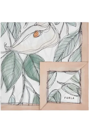 Furla Foulard en soie à fleurs