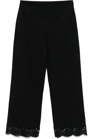 Twin-Set Pantalon bordé de dentelle