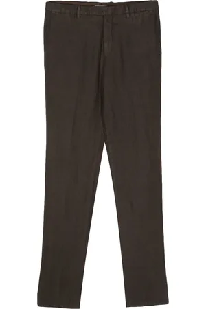 Boglioli Pantalon fuselé en chambray