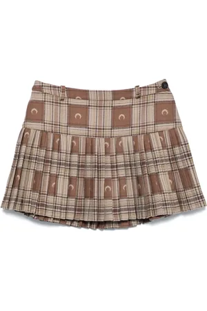 Marine Serre Minijupe à motif Moon en jacquard