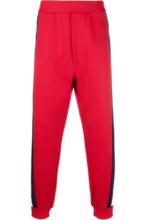 Dsquared2 Pantalon de jogging rayé en coton mélangé