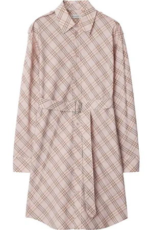 Burberry Robe-chemise à carreaux
