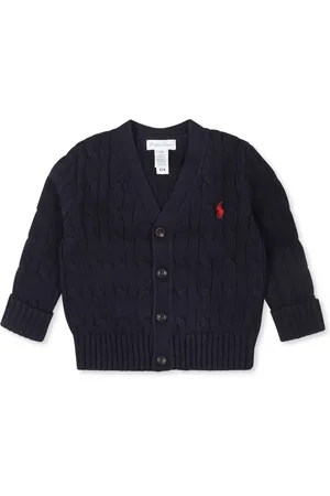 Ralph Lauren Cardigan en maille torsadée