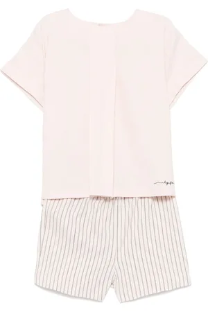 Il gufo Ensemble haut-short à rayures