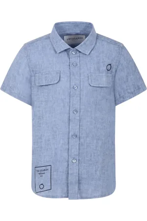 Trussardi Chemise à logo brodé