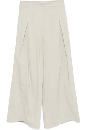 Low Classic Pantalon palazzo à design plissé