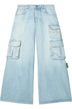 OFF-WHITE Jean évasé à poches cargo