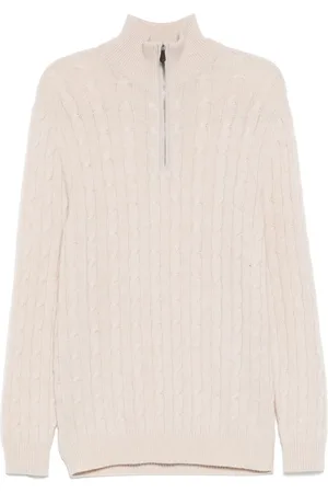 N.PEAL Pull Albemarle Cable Half Zip