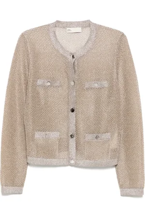 Tory Burch Cardigan Kendra en mesh