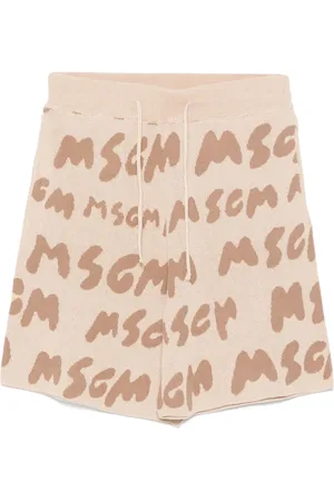 Msgm Short à logo en jacquard