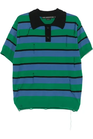 Andersson Bell Polo rayé à effet usé