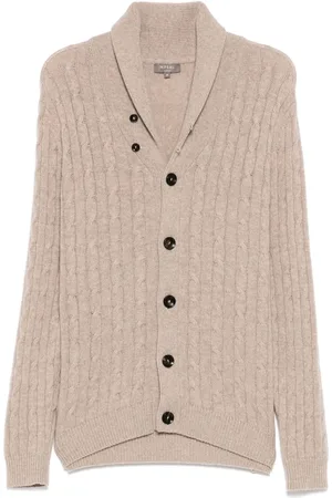 N.PEAL Cardigan Garrick Shawl Cable