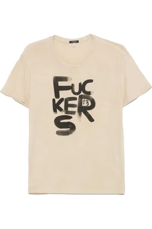 R13 T-shirt à imprimé graphique