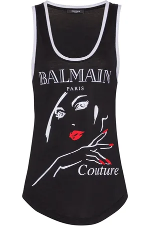Balmain Haut à imprimé graphique