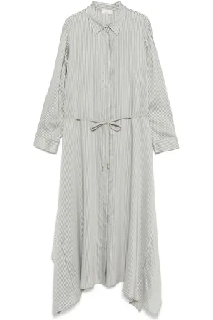 PESERICO SIGN Robe-chemise à fines rayures