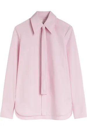 Jil Sander Chemise en coton à détail de nœud