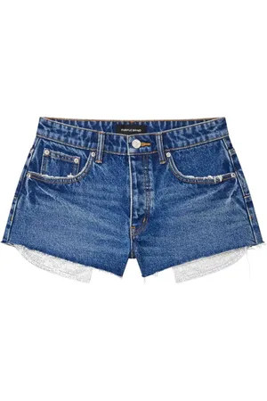 Purple Brand Short en jean à ornements strassés