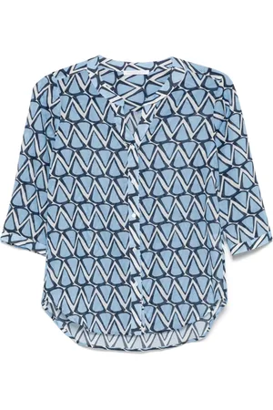 CENERE GB Blouse à imprimé géométrique
