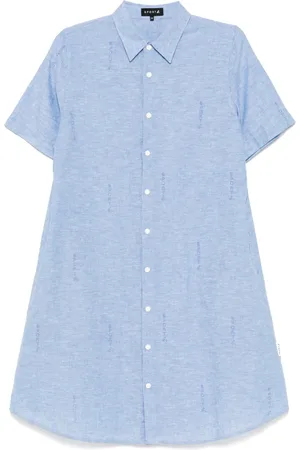 AGNÈS B. Robe-chemise à logos