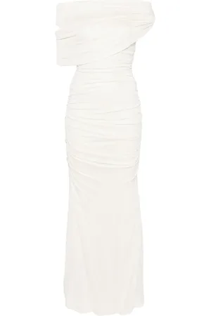 BLUMARINE Robe longue à fronces