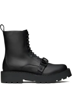 VALENTINO GARAVANI Bottes lacées en cuir
