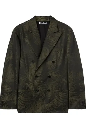 Palm Angels Blazer à motif Palms en jacquard