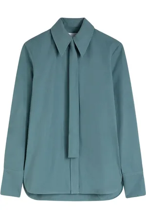 Jil Sander Chemise en coton à détail de nœud