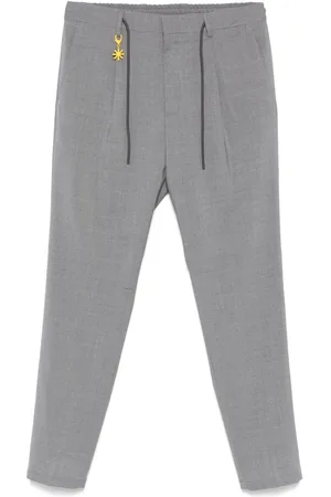 Manuel Ritz Pantalon à détails plissés