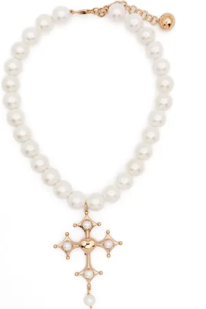BLUMARINE Collier ras-du-cou à pendentif croix