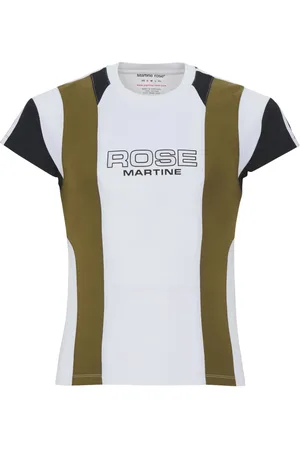 MARTINE ROSE T-shirt colour block à logo