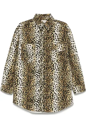 BLUMARINE Surchemise à imprimé léopard