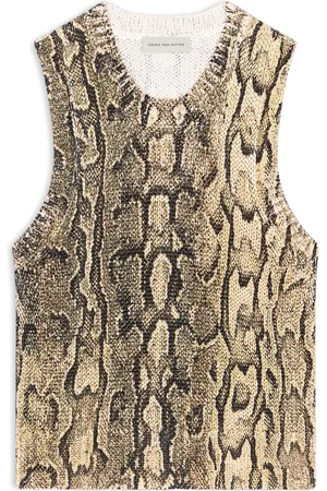 DRIES VAN NOTEN Haut à imprimé peau de serpent