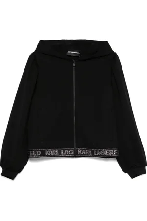 Karl Lagerfeld Hoodie à bande logo à pillettes