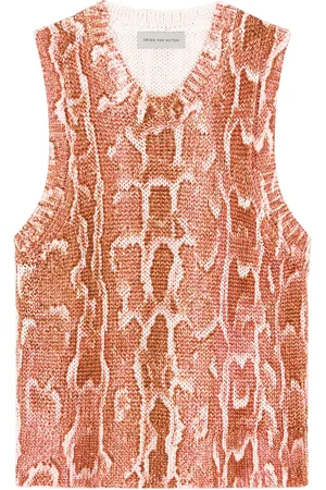 DRIES VAN NOTEN Haut à imprimé peau de serpent