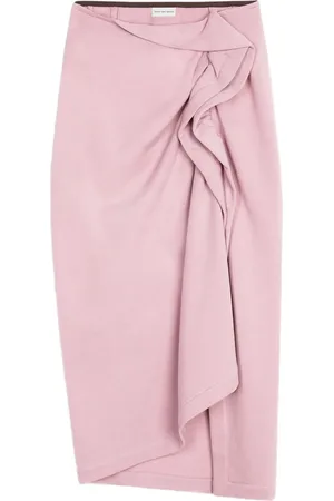 DRIES VAN NOTEN Jupe mi-longue à volants