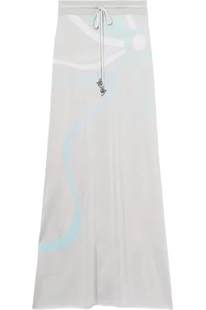 Puccini Jupe longue à motif Marmo en jacquard