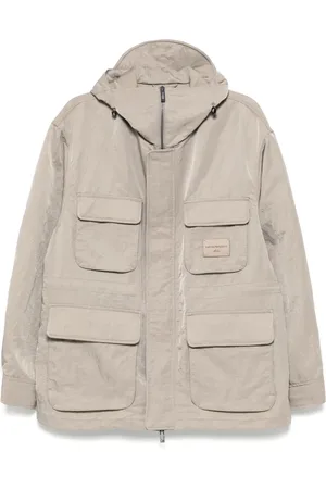 Emporio Armani Veste militaire à patch logo