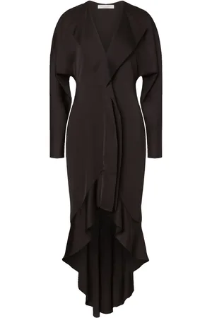 Serafini Robe asymétrique à volants